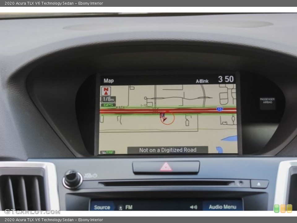 Ebony Interior Navigation for the 2020 Acura TLX V6 Technology Sedan #134418843