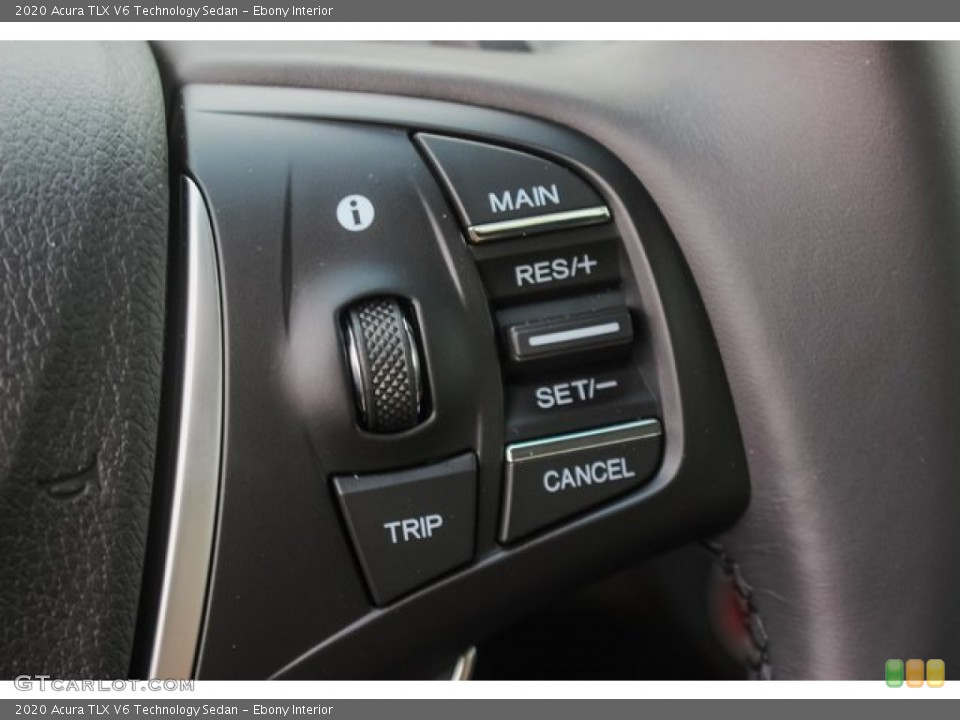 Ebony Interior Steering Wheel for the 2020 Acura TLX V6 Technology Sedan #134418885