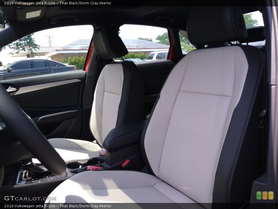 Titan Black/Storm Gray Interior Front Seat for the 2019 Volkswagen Jetta R-Line #134420565