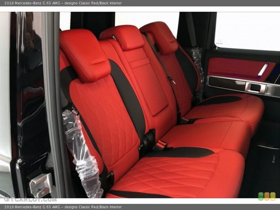 designo Classic Red/Black Interior Rear Seat for the 2019 Mercedes-Benz G 63 AMG #134423748
