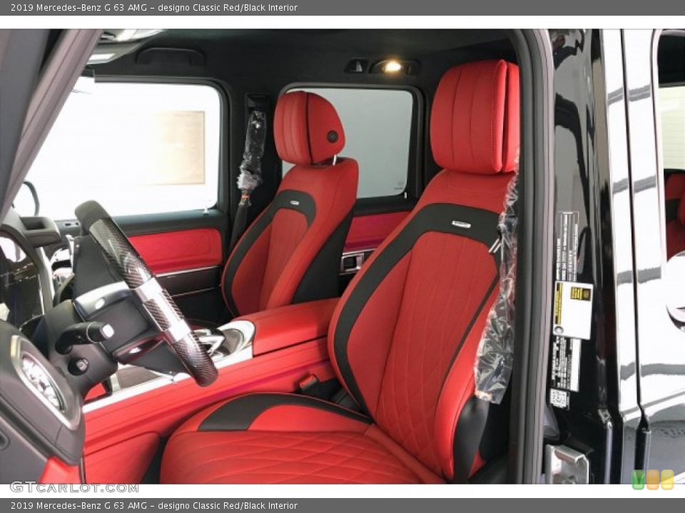 designo Classic Red/Black 2019 Mercedes-Benz G Interiors