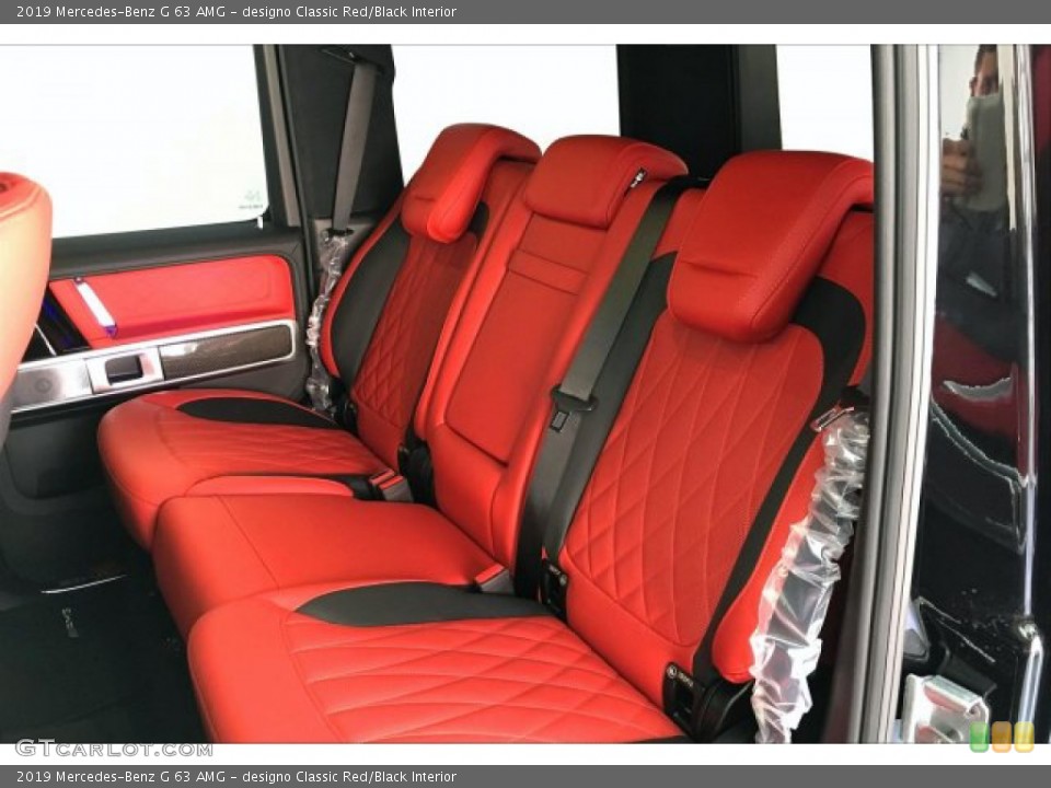 designo Classic Red/Black Interior Rear Seat for the 2019 Mercedes-Benz G 63 AMG #134423797