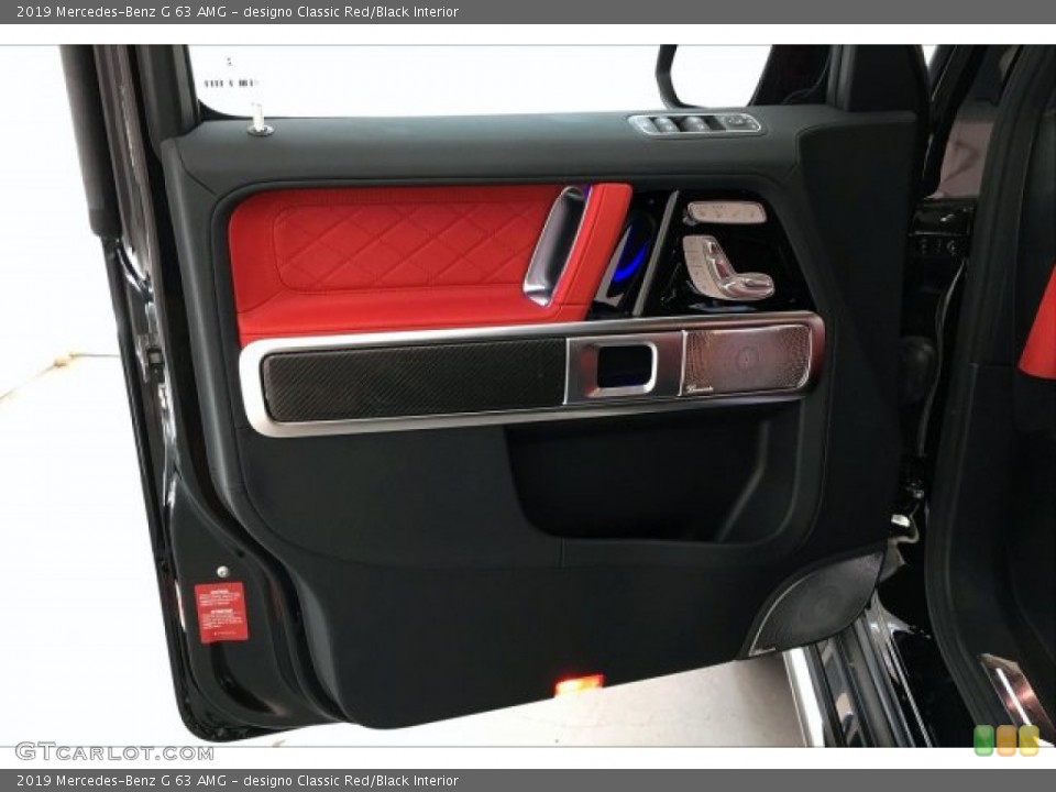 designo Classic Red/Black Interior Door Panel for the 2019 Mercedes-Benz G 63 AMG #134424066