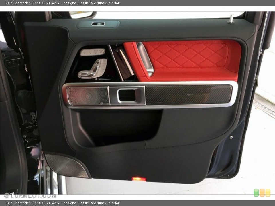 designo Classic Red/Black Interior Door Panel for the 2019 Mercedes-Benz G 63 AMG #134424240