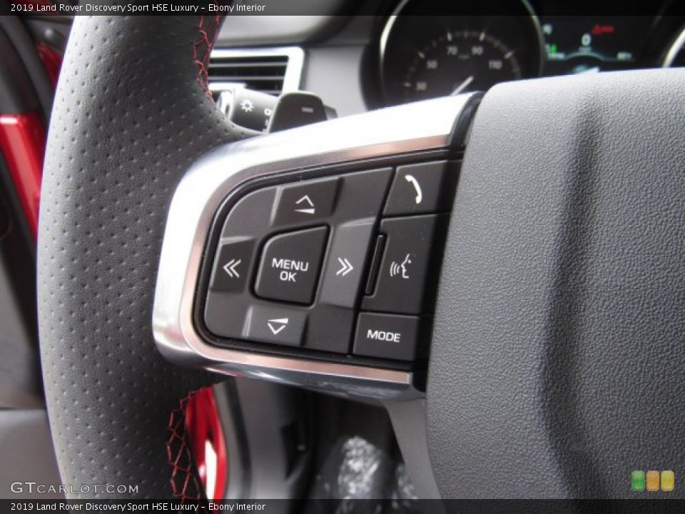 Ebony Interior Steering Wheel for the 2019 Land Rover Discovery Sport HSE Luxury #134426616