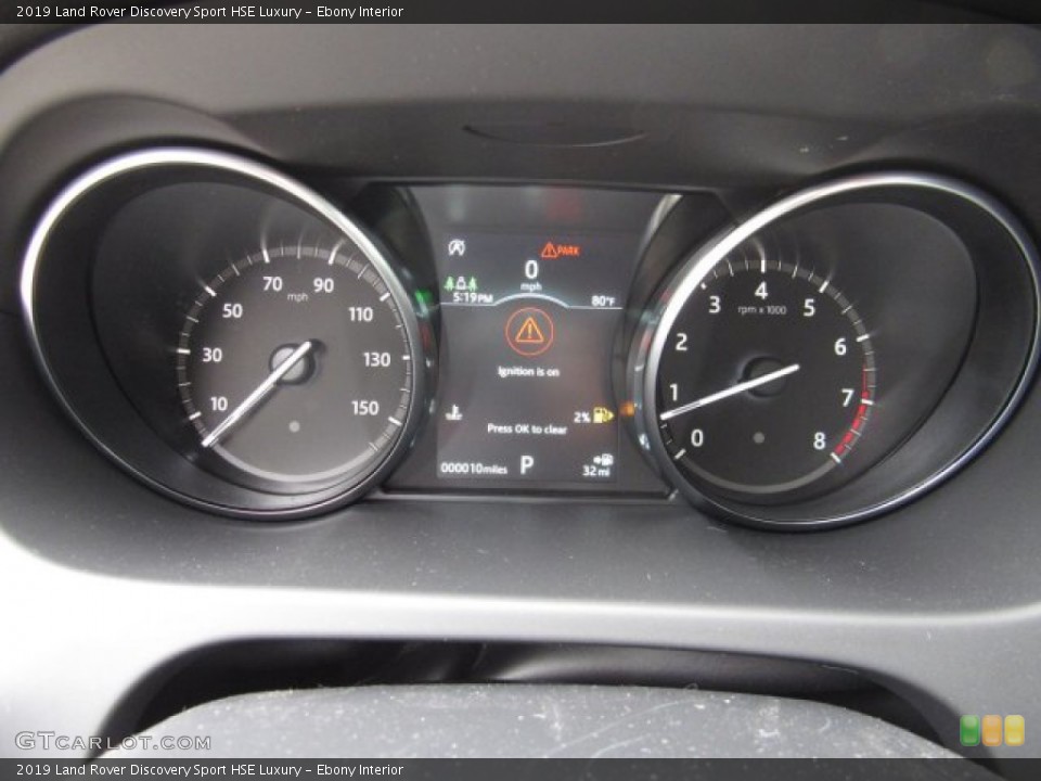Ebony Interior Gauges for the 2019 Land Rover Discovery Sport HSE Luxury #134426658