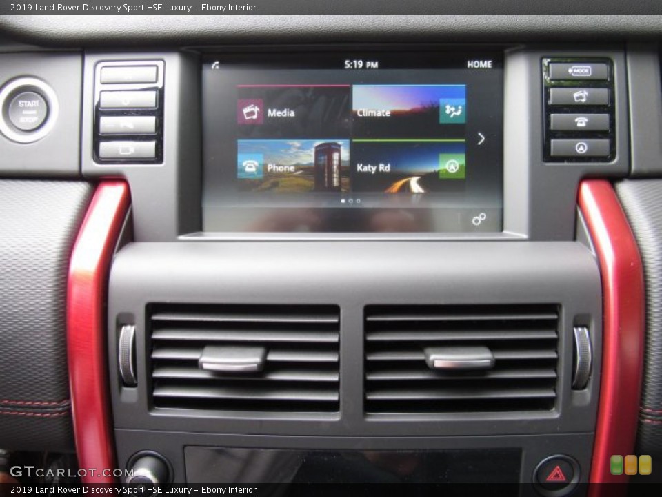 Ebony Interior Controls for the 2019 Land Rover Discovery Sport HSE Luxury #134426700