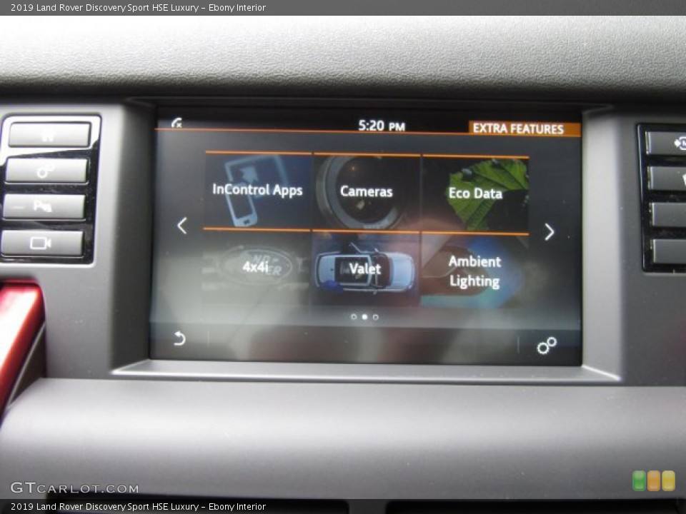 Ebony Interior Controls for the 2019 Land Rover Discovery Sport HSE Luxury #134426727
