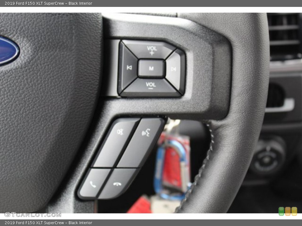 Black Interior Steering Wheel for the 2019 Ford F150 XLT SuperCrew #134427477
