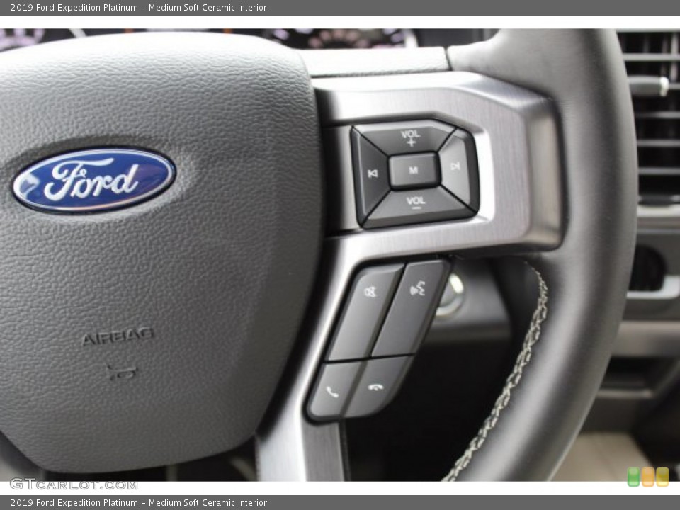 Medium Soft Ceramic Interior Steering Wheel for the 2019 Ford Expedition Platinum #134429100
