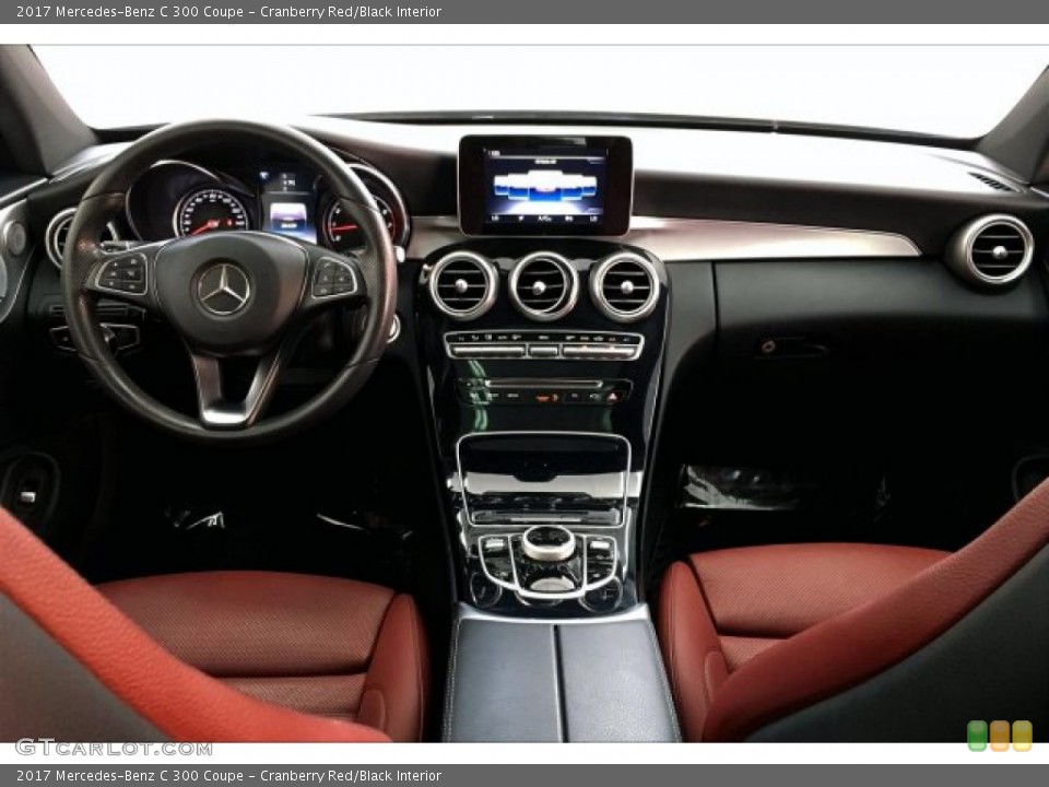 Cranberry Red/Black Interior Photo for the 2017 Mercedes-Benz C 300 Coupe #134439729