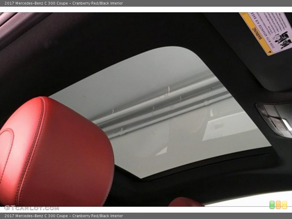Cranberry Red/Black Interior Sunroof for the 2017 Mercedes-Benz C 300 Coupe #134439900