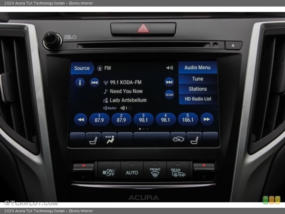 Ebony Interior Controls for the 2020 Acura TLX Technology Sedan #134440755
