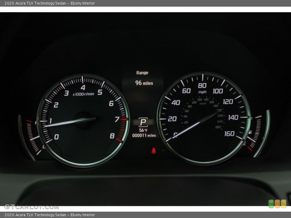 Ebony Interior Gauges for the 2020 Acura TLX Technology Sedan #134440782