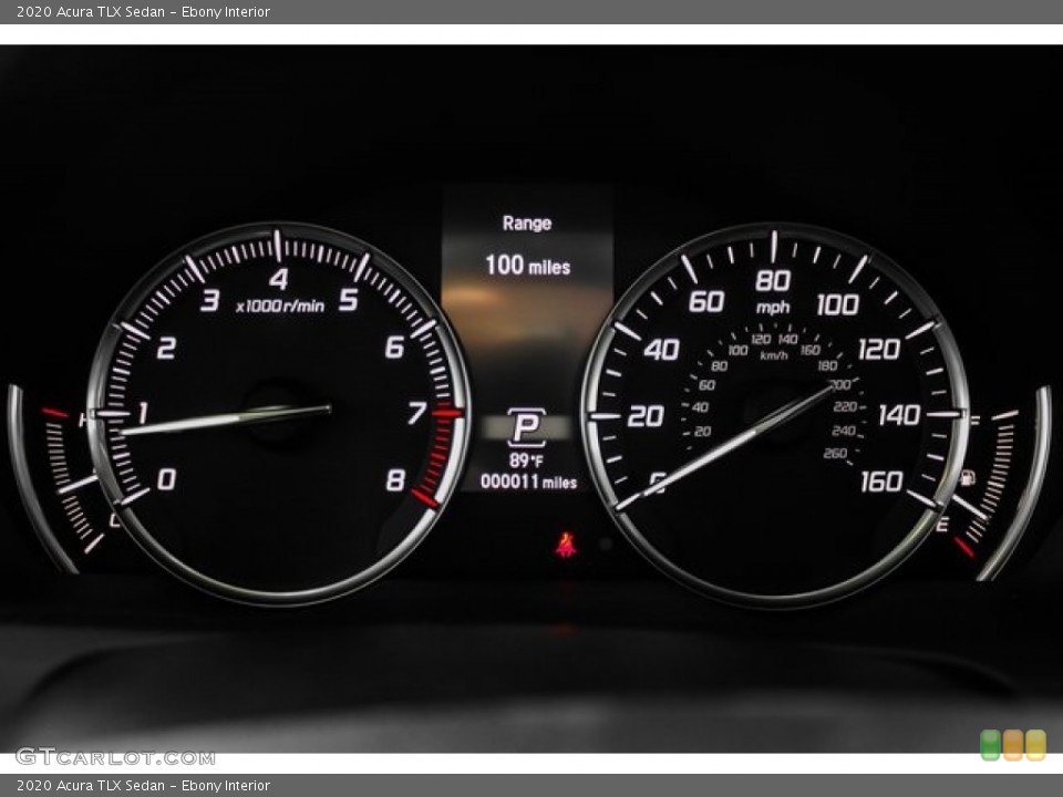 Ebony Interior Gauges for the 2020 Acura TLX Sedan #134445118