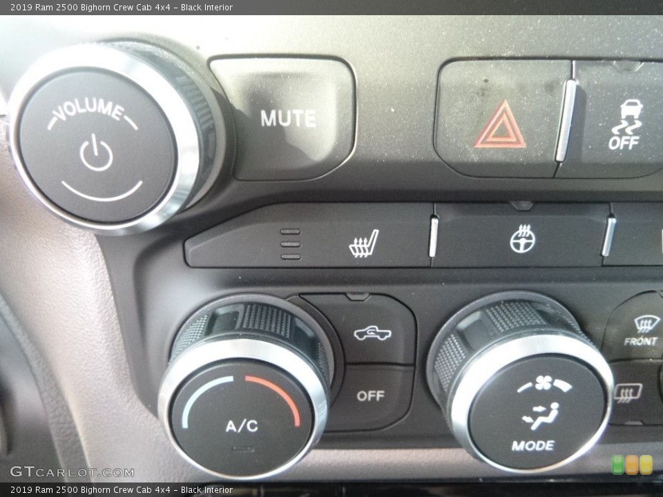 Black Interior Controls for the 2019 Ram 2500 Bighorn Crew Cab 4x4 #134463767
