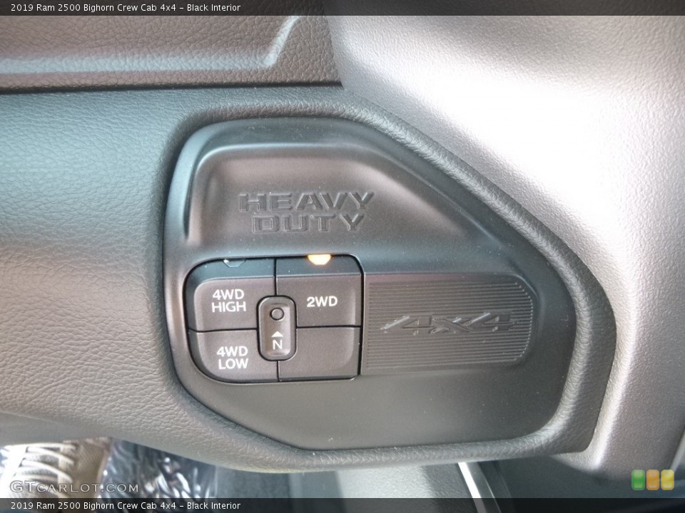 Black Interior Controls for the 2019 Ram 2500 Bighorn Crew Cab 4x4 #134463854
