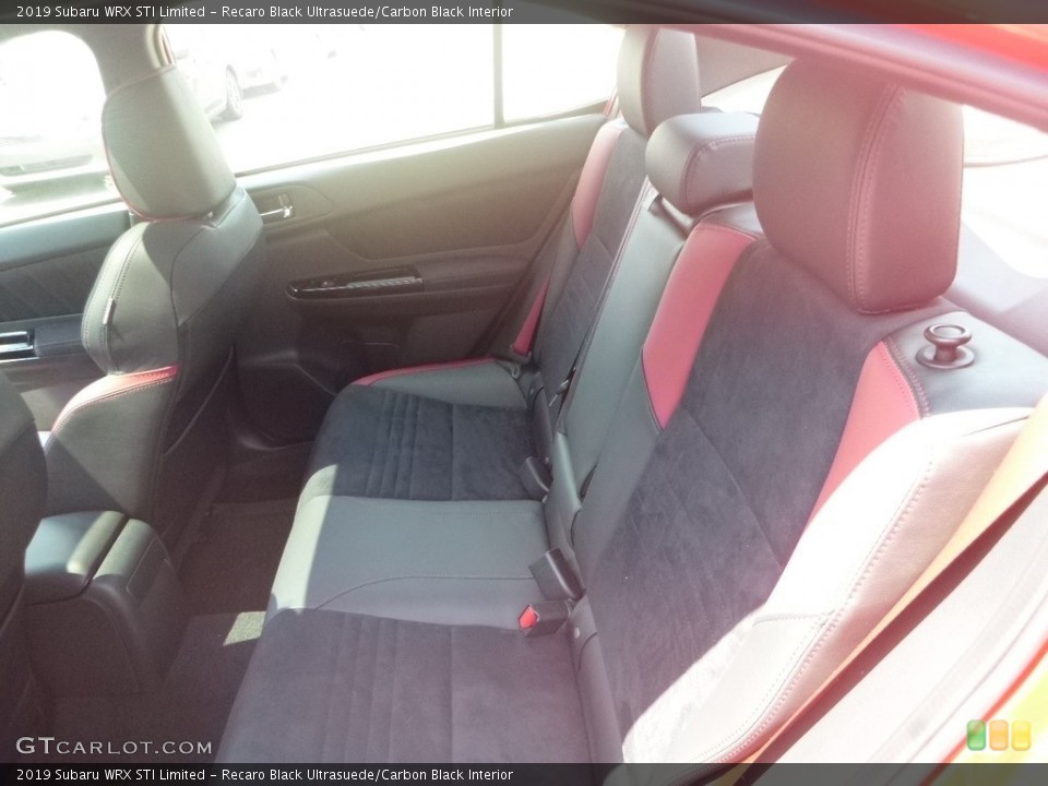 Recaro Black Ultrasuede/Carbon Black Interior Rear Seat for the 2019 Subaru WRX STI Limited #134476661