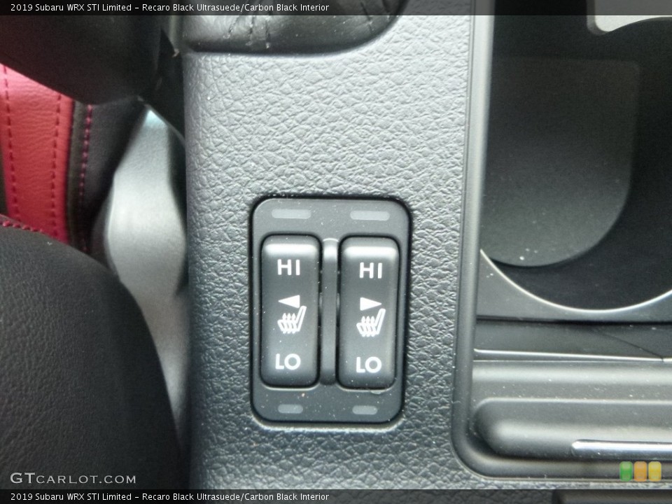 Recaro Black Ultrasuede/Carbon Black Interior Controls for the 2019 Subaru WRX STI Limited #134476709