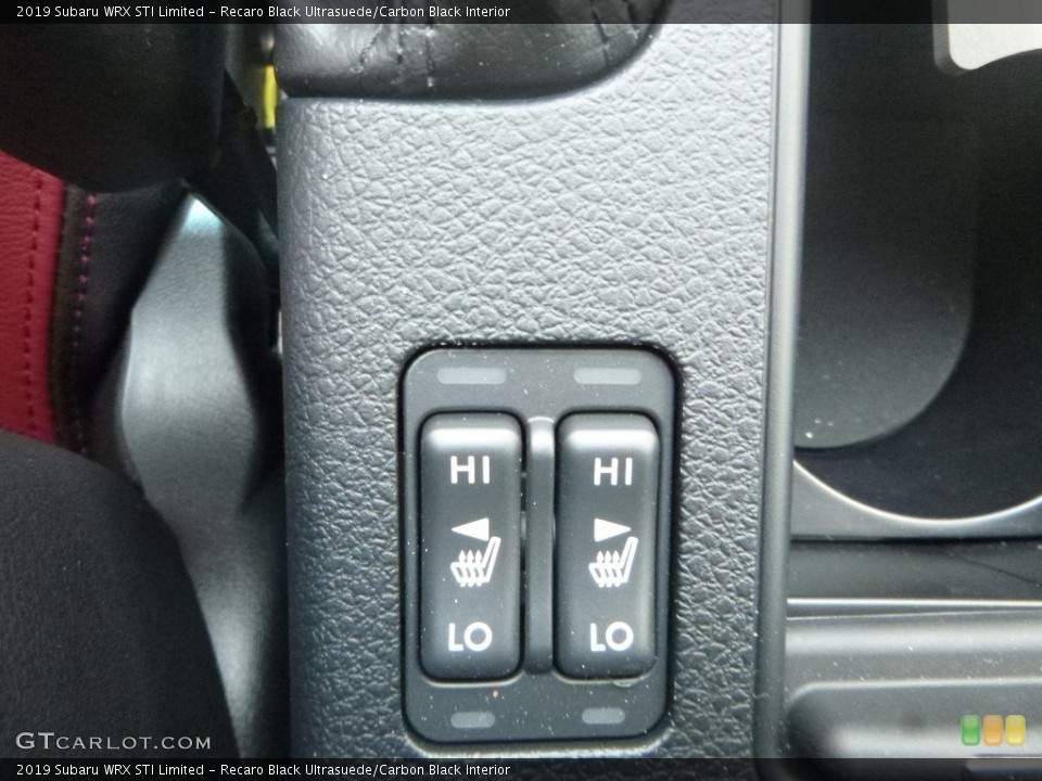 Recaro Black Ultrasuede/Carbon Black Interior Controls for the 2019 Subaru WRX STI Limited #134476763