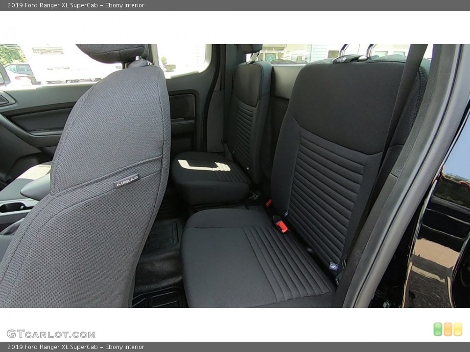 Ebony Interior Rear Seat for the 2019 Ford Ranger XL SuperCab #134483108