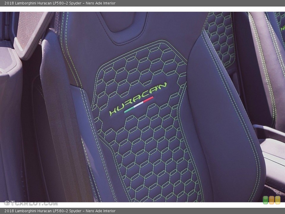 Nero Ade Interior Front Seat for the 2018 Lamborghini Huracan LP580-2 Spyder #134487581