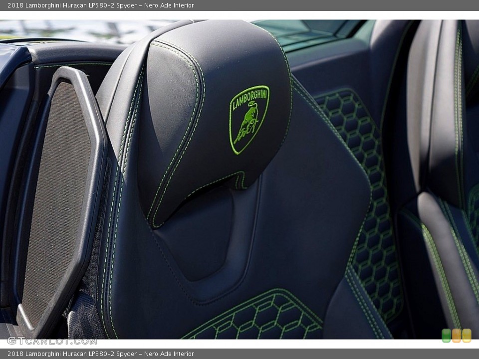 Nero Ade Interior Front Seat for the 2018 Lamborghini Huracan LP580-2 Spyder #134487605