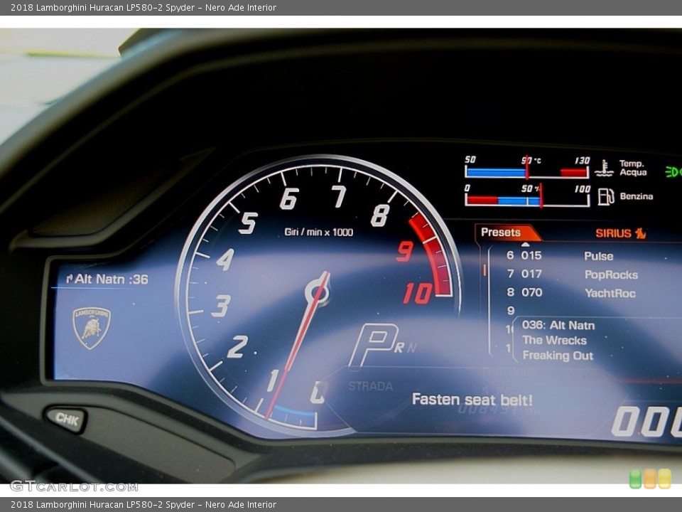 Nero Ade Interior Gauges for the 2018 Lamborghini Huracan LP580-2 Spyder #134487773