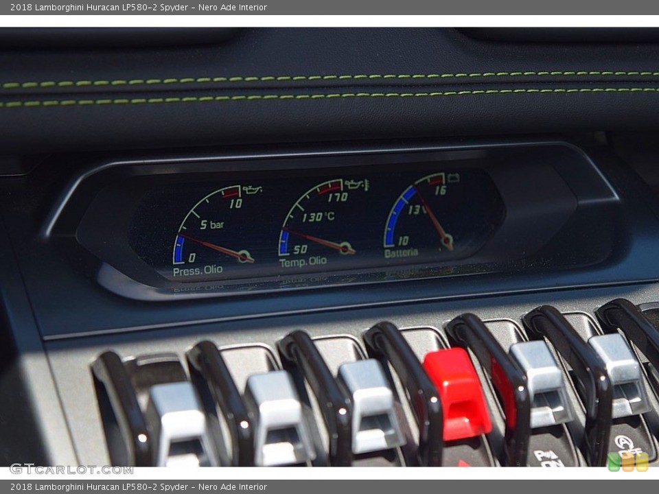 Nero Ade Interior Gauges for the 2018 Lamborghini Huracan LP580-2 Spyder #134487833