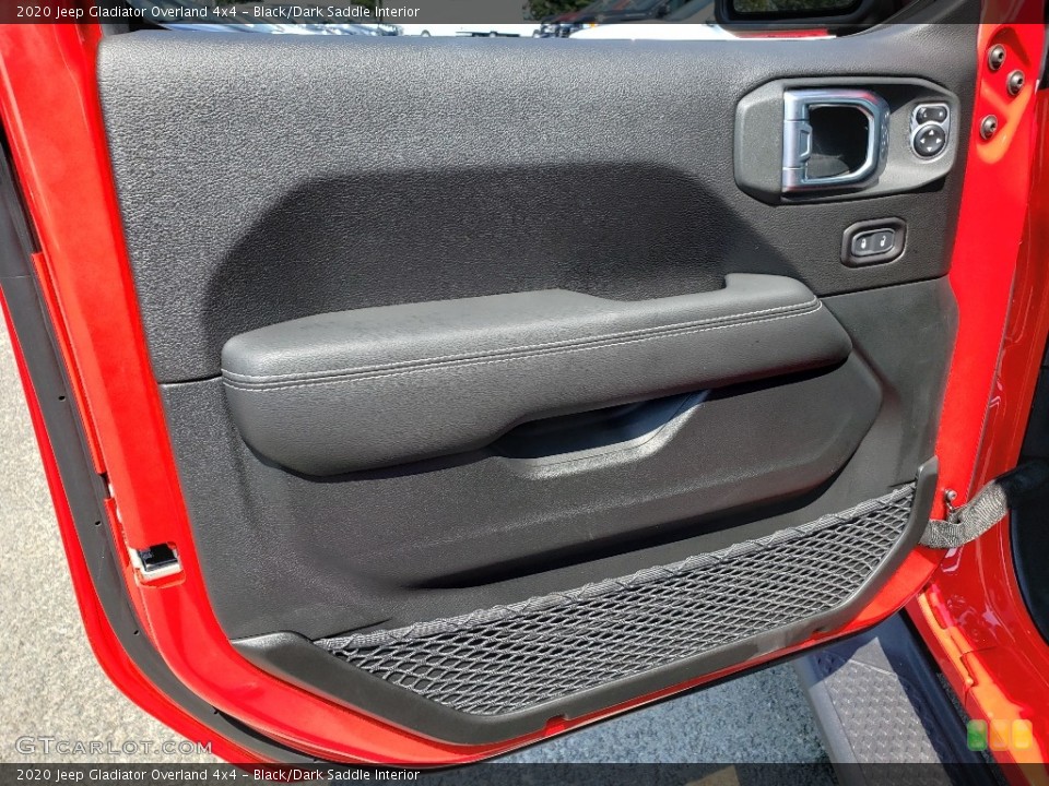 Black/Dark Saddle Interior Door Panel for the 2020 Jeep Gladiator Overland 4x4 #134489999