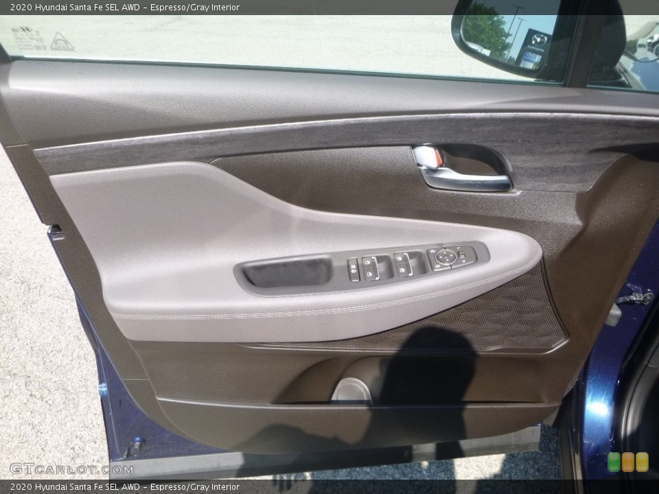 Espresso/Gray Interior Door Panel for the 2020 Hyundai Santa Fe SEL AWD #134494394