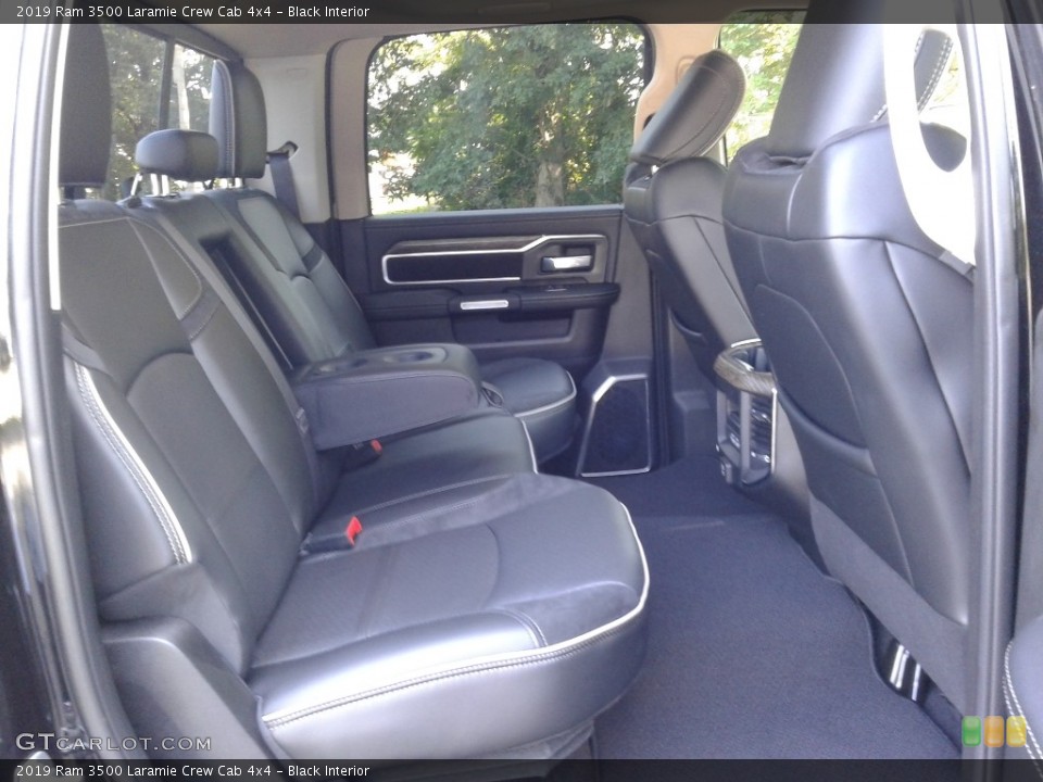 Black Interior Rear Seat for the 2019 Ram 3500 Laramie Crew Cab 4x4 #134502072