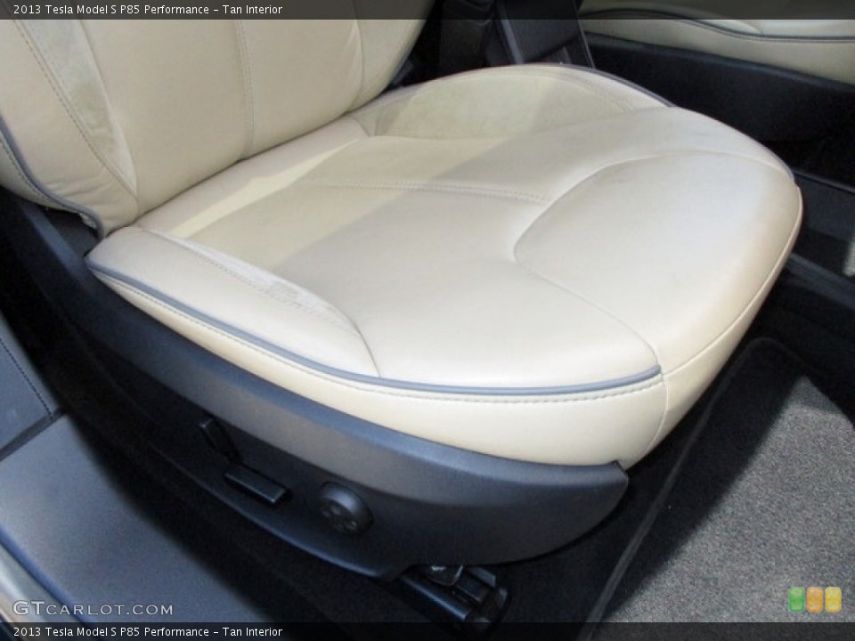 Tan 2013 Tesla Model S Interiors