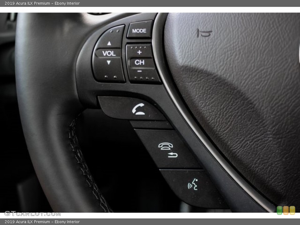 Ebony Interior Steering Wheel for the 2019 Acura ILX Premium #134504738