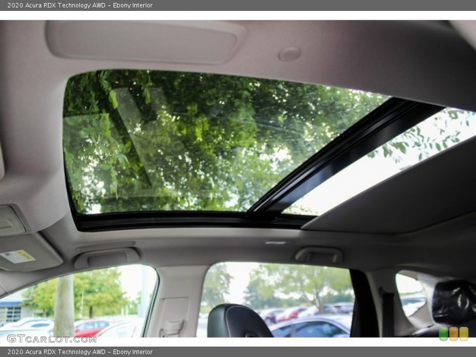 Ebony Interior Sunroof for the 2020 Acura RDX Technology AWD #134504792