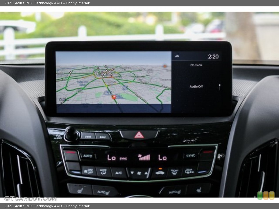 Ebony Interior Navigation for the 2020 Acura RDX Technology AWD #134504828