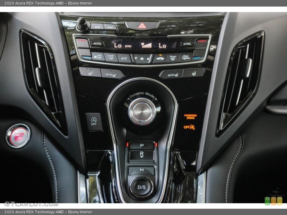 Ebony Interior Controls for the 2020 Acura RDX Technology AWD #134504831