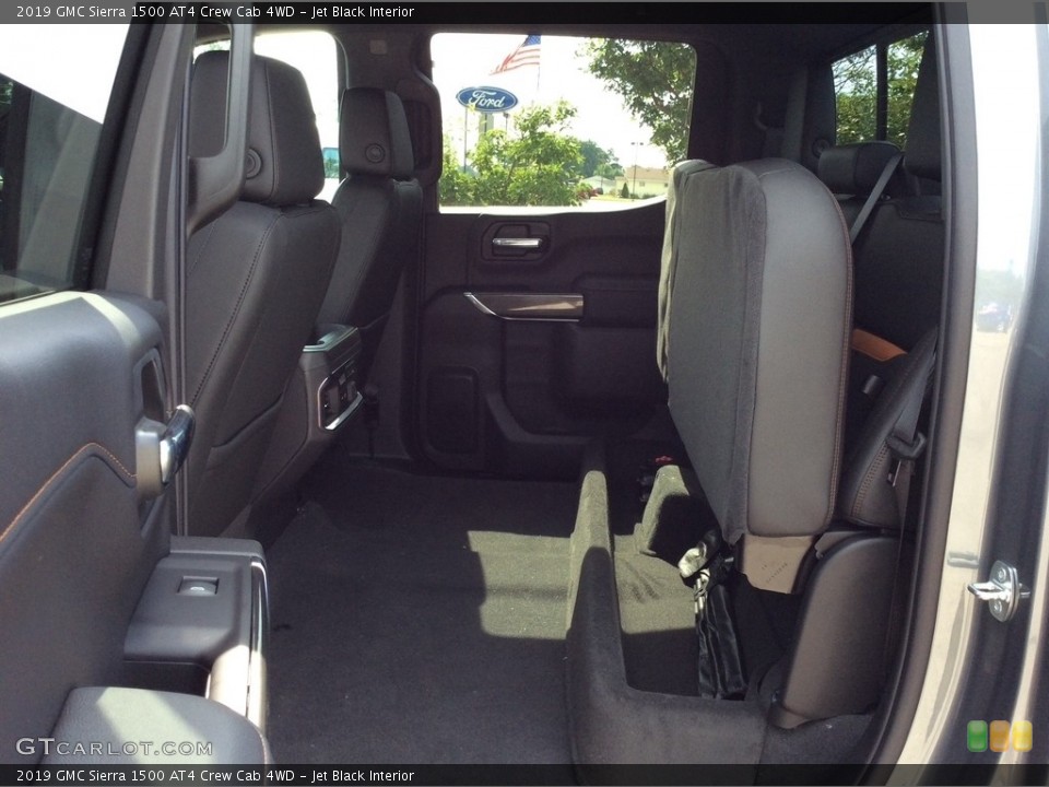 Jet Black Interior Rear Seat for the 2019 GMC Sierra 1500 AT4 Crew Cab 4WD #134506020
