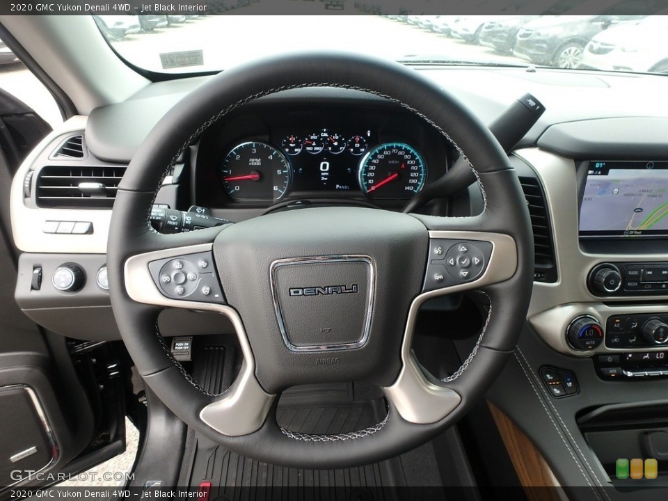 Jet Black Interior Steering Wheel for the 2020 GMC Yukon Denali 4WD #134506593