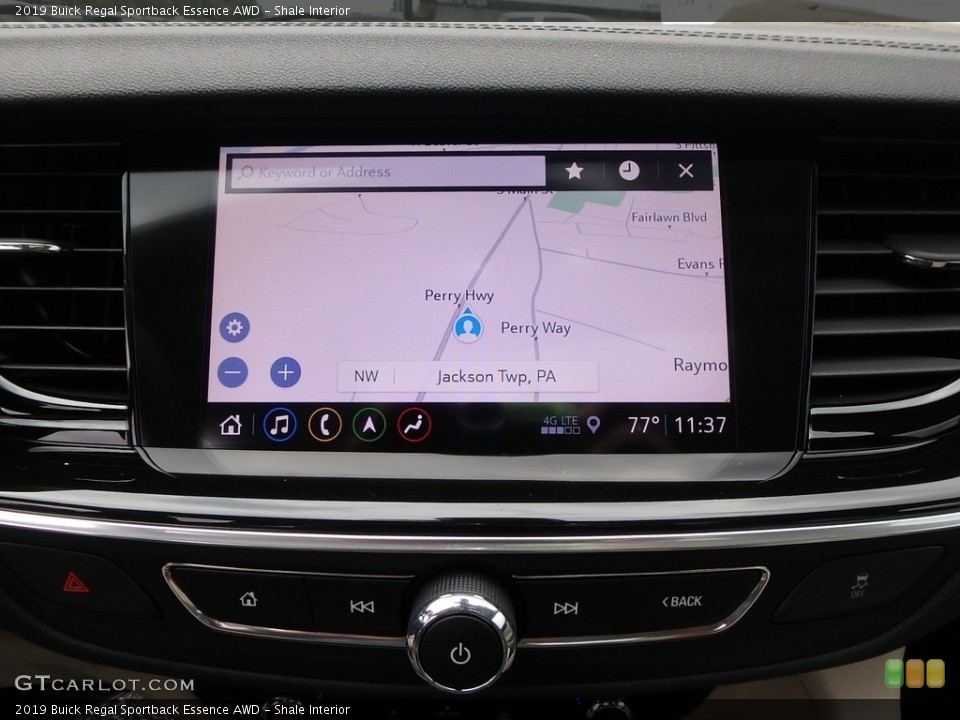 Shale Interior Navigation for the 2019 Buick Regal Sportback Essence AWD #134508681