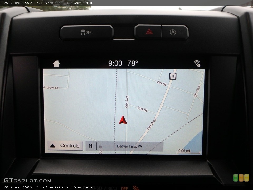 Earth Gray Interior Navigation for the 2019 Ford F150 XLT SuperCrew 4x4 #134512629