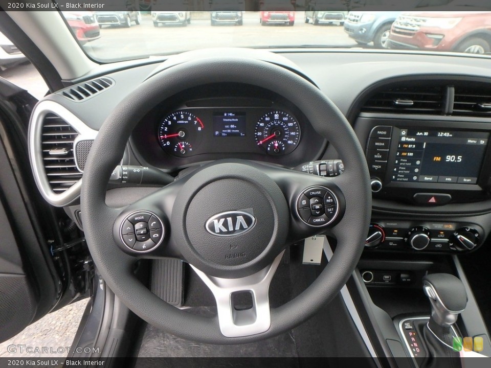 Black Interior Steering Wheel for the 2020 Kia Soul LX #134513769