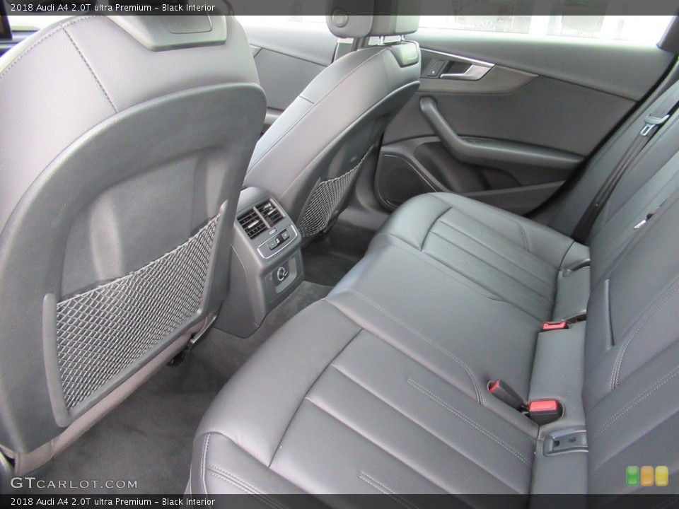 Black Interior Rear Seat for the 2018 Audi A4 2.0T ultra Premium #134531983