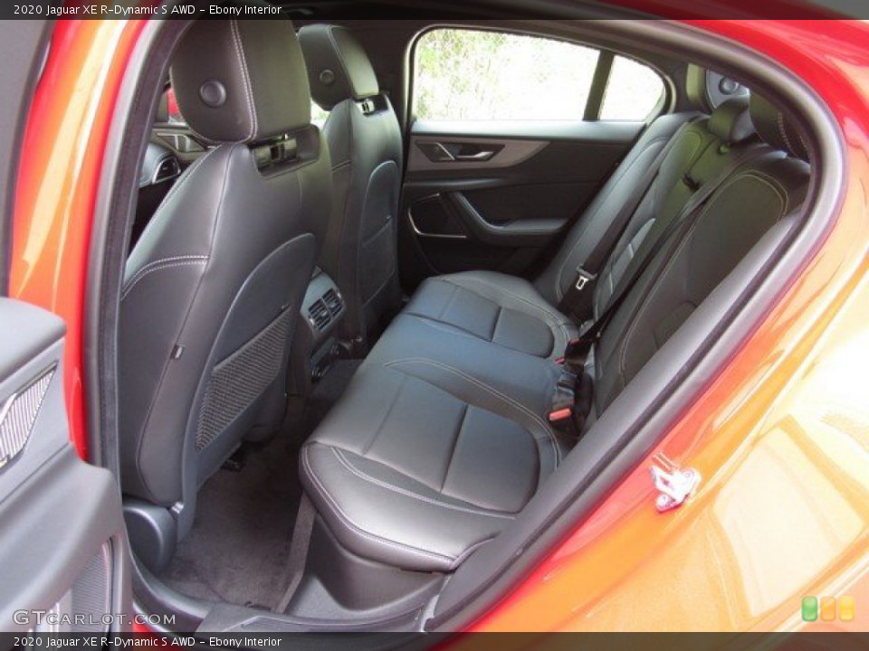 Ebony Interior Rear Seat for the 2020 Jaguar XE R-Dynamic S AWD #134534368
