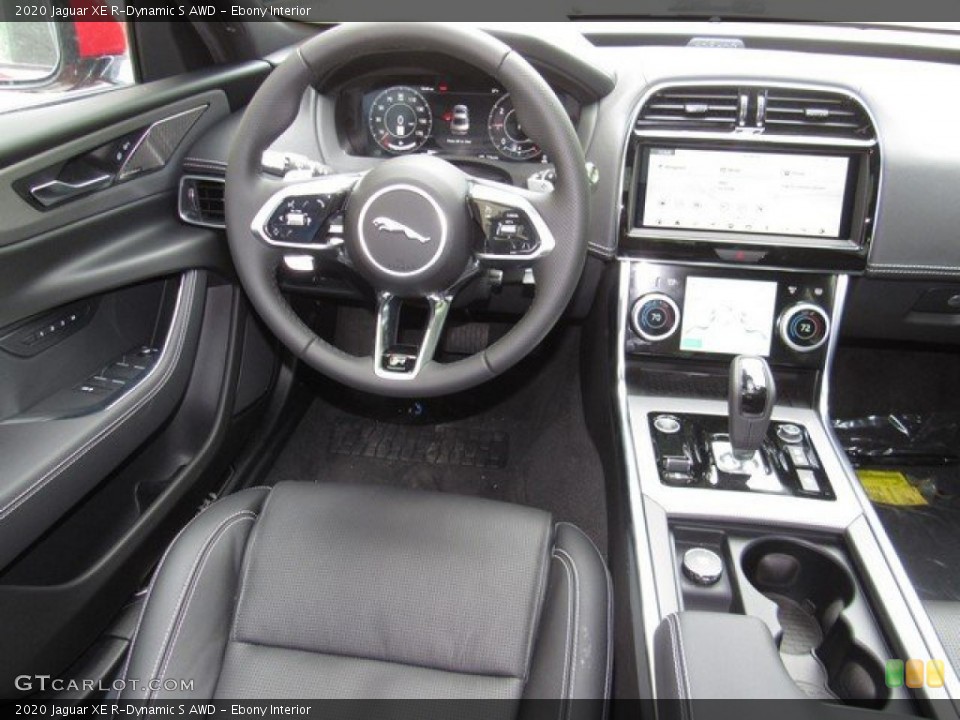 Ebony Interior Dashboard for the 2020 Jaguar XE R-Dynamic S AWD #134534389