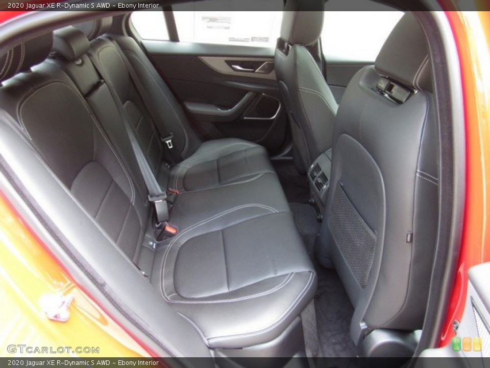 Ebony Interior Rear Seat for the 2020 Jaguar XE R-Dynamic S AWD #134534518