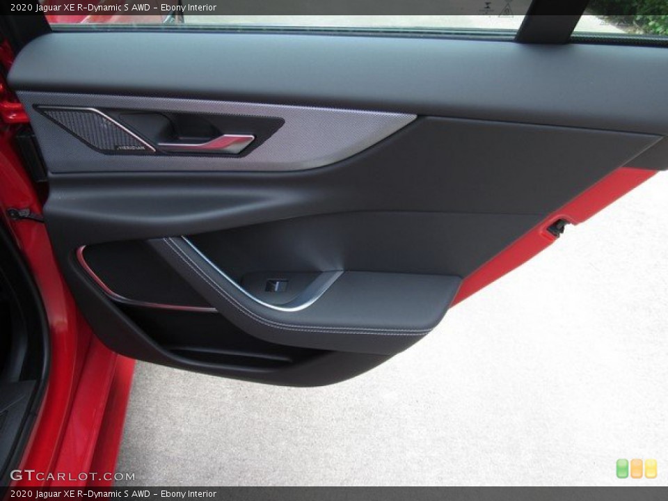 Ebony Interior Door Panel for the 2020 Jaguar XE R-Dynamic S AWD #134534593