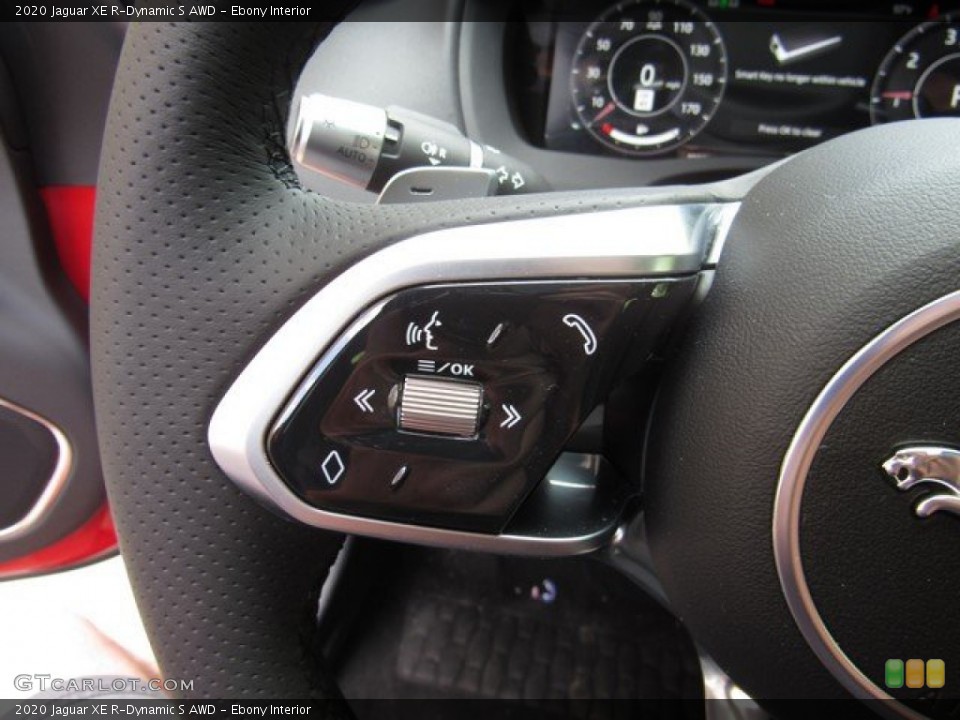 Ebony Interior Steering Wheel for the 2020 Jaguar XE R-Dynamic S AWD #134534737