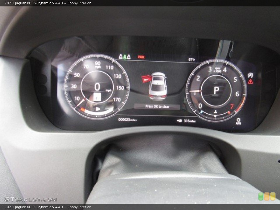 Ebony Interior Gauges for the 2020 Jaguar XE R-Dynamic S AWD #134534784