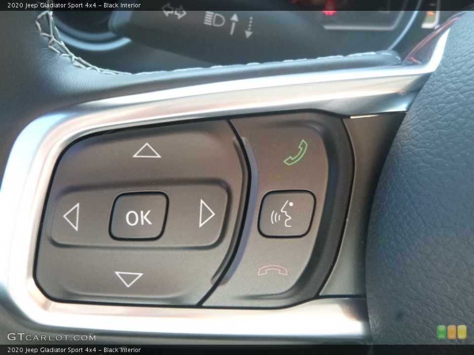 Black Interior Steering Wheel for the 2020 Jeep Gladiator Sport 4x4 #134543297